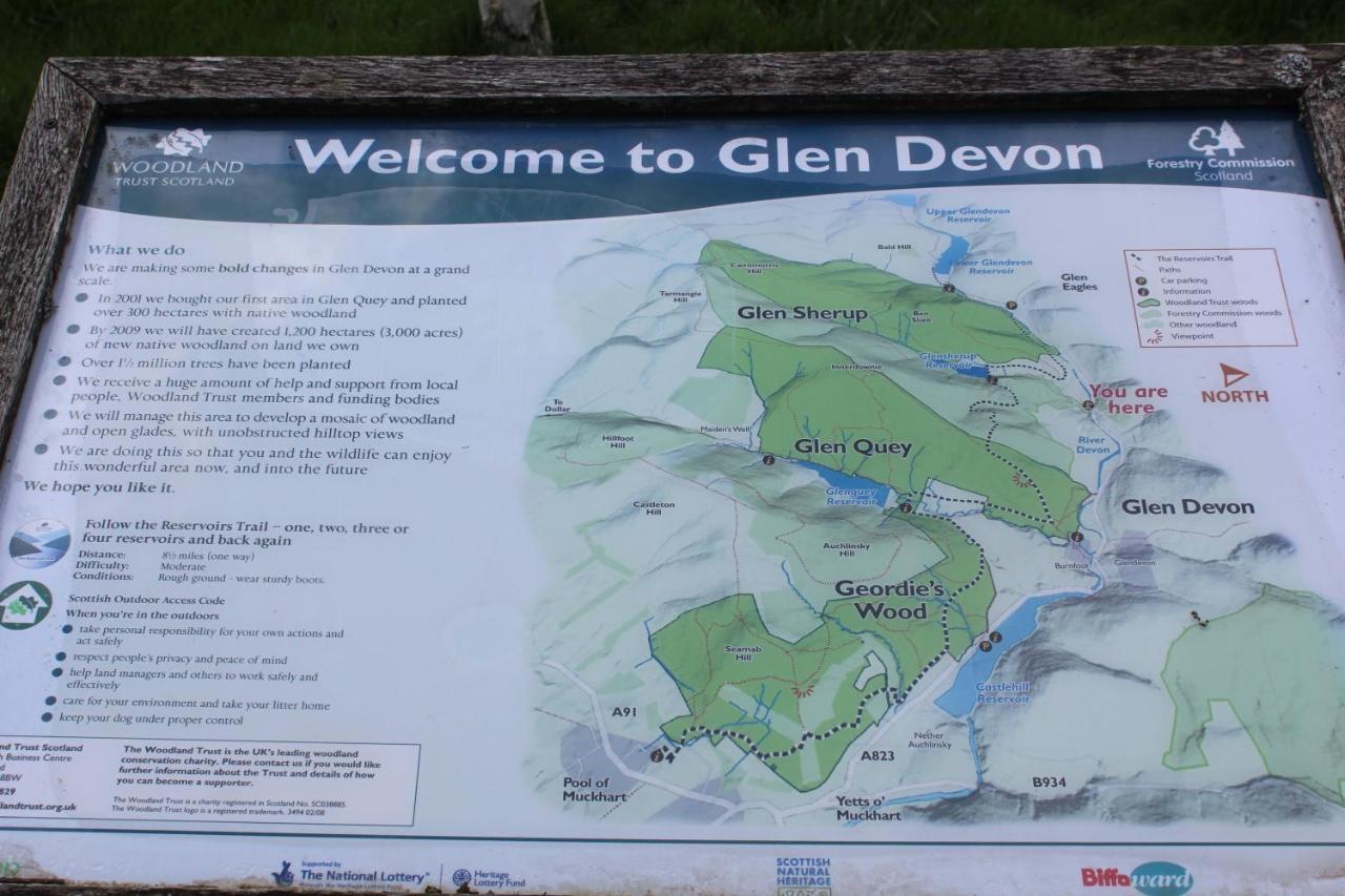 Glendevon Lazy Days Lodge מראה חיצוני תמונה